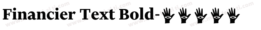 Financier Text Bold字体转换